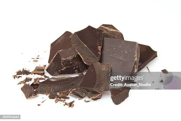 chocolate - slab white background stock pictures, royalty-free photos & images