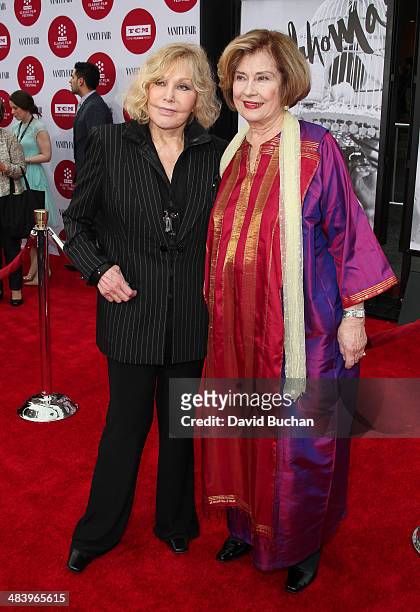 Actress Kim Novak and Diane Baker attends TCM Classic Film Festival - opening night gala of "Oklahoma!" at TCL Chinese Theatre IMAX on April 10, 2014...