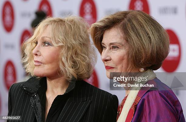 Actress Kim Novak and Diane Baker attends TCM Classic Film Festival - opening night gala of "Oklahoma!" at TCL Chinese Theatre IMAX on April 10, 2014...
