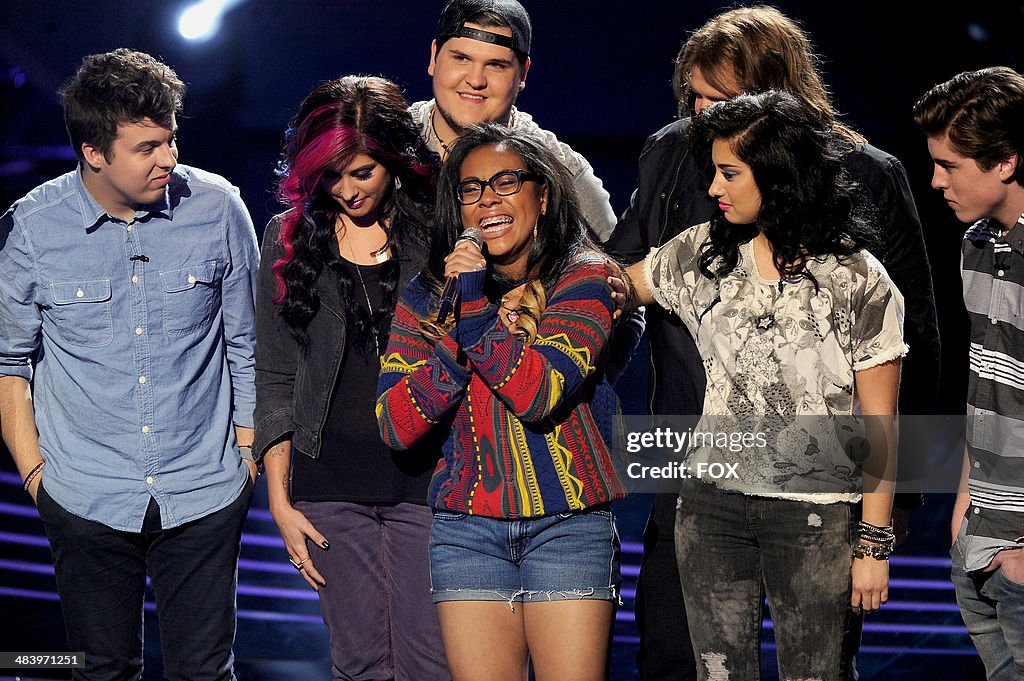 FOX's "American Idol" Season 13 - Top 8 To 7 Live Elimination Show Again