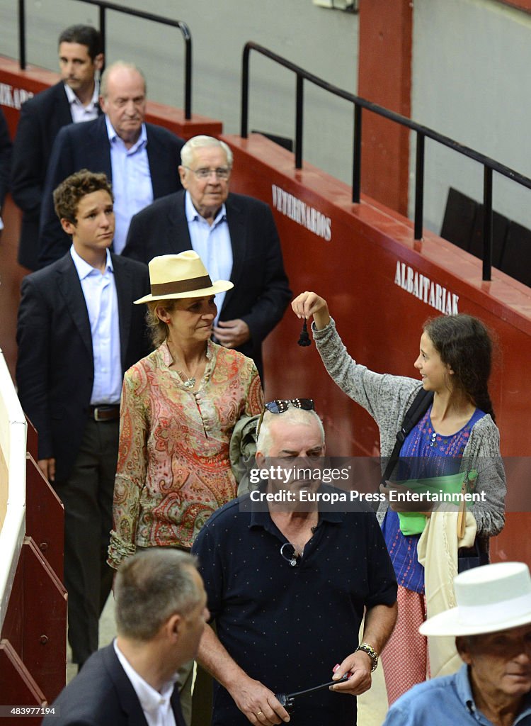 Spanish Royals Attend Bullfights in San Sebastian