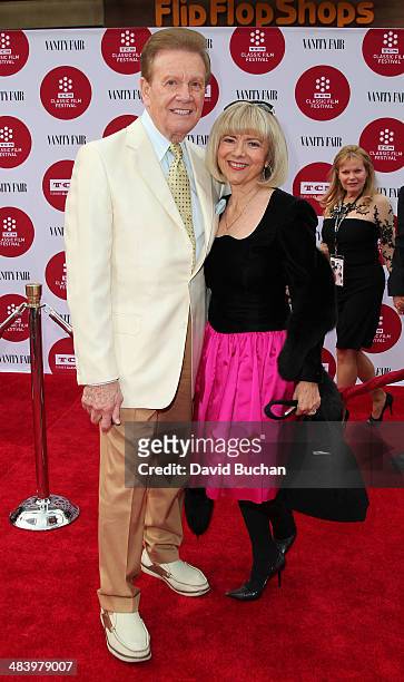 Game show host Wink Martindale and actress Sandy Ferra attends TCM Classic Film Festival opening night gala of "Oklahoma!" at TCL Chinese Theatre...
