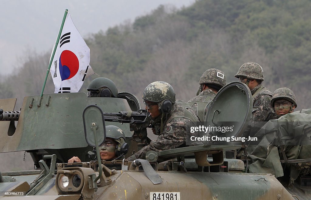 South Korea And U.S. Military Hold Live Fire Exercise