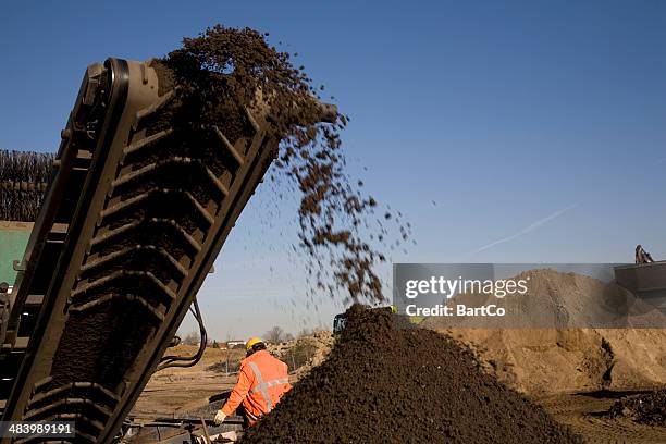 taking samples of the soil and groundwater, environmental research. - sifting stock pictures, royalty-free photos & images