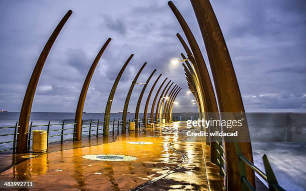 whale bone pier - natal stock pictures, royalty-free photos & images