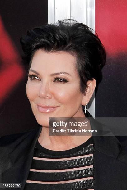 Kris Jenner attends the premiere of 'The Gallows' at Hollywood High School on July 7, 2015 in Los Angeles, California.