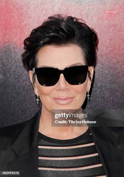 Kris Jenner attends the premiere of 'The Gallows' at Hollywood High School on July 7, 2015 in Los Angeles, California.