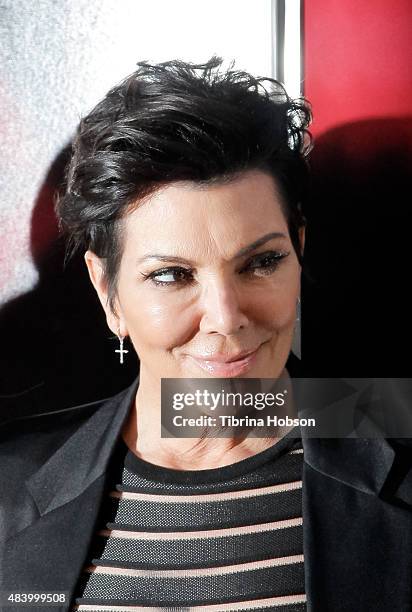 Kris Jenner attends the premiere of 'The Gallows' at Hollywood High School on July 7, 2015 in Los Angeles, California.