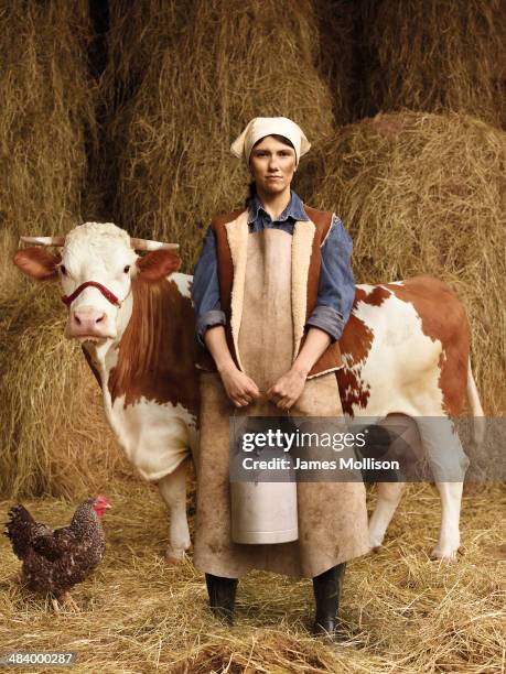 Singer Elisa Toffoli is photographed for Rolling Stone on February 22, 2010 in Milan, Italy.