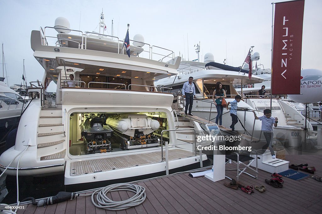 Luxury Boats At The Singapore Yacht Show