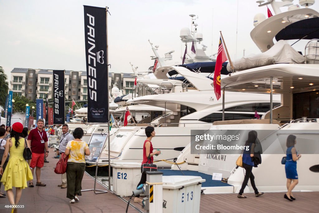 Luxury Boats At The Singapore Yacht Show