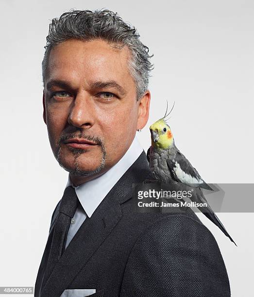 Retired Italian football forward Roberto Baggio is photographed for GQ on October 26, 2010 in Milan, Italy.