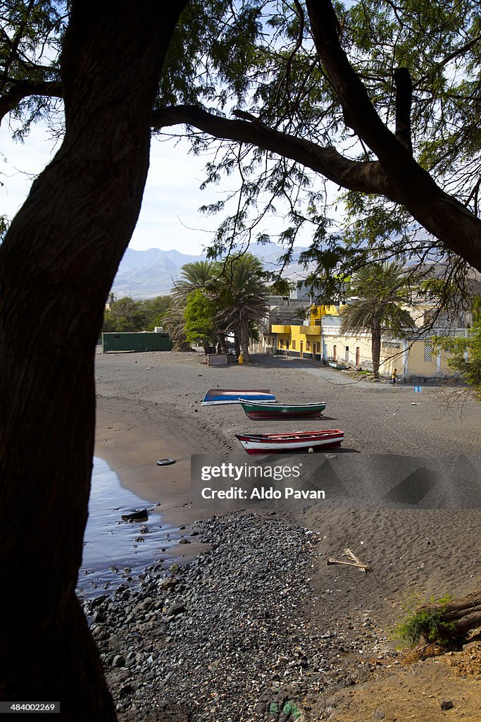 The town beach, Sao Antao island, Porto Novo