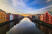 Trondheim at Sunset