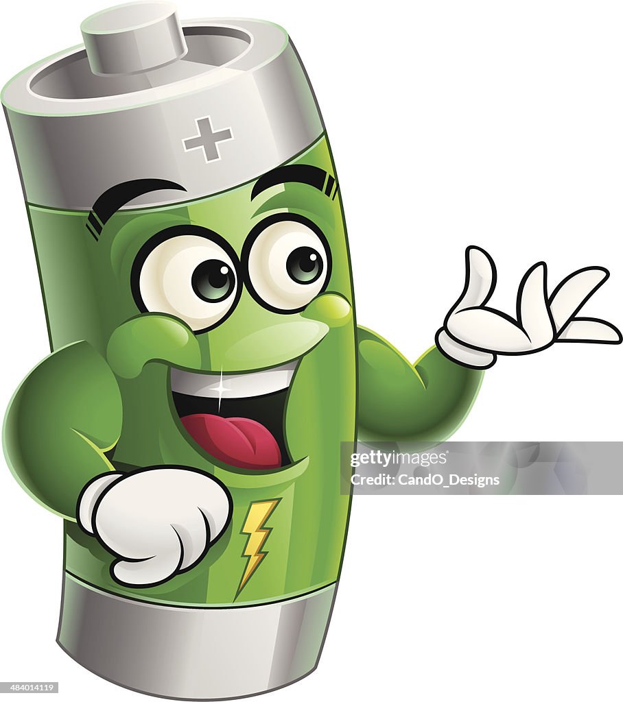 Green Battery Cartoon Presenting High-Res Vector Graphic - Getty Images Green Battery Cartoon Presenting High-Res Vector Graphic - Getty Images