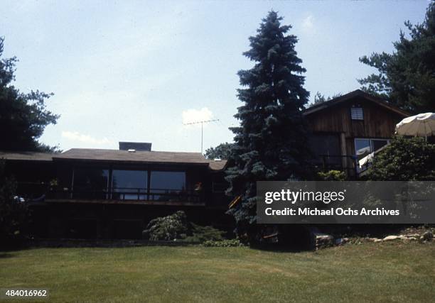 General views of Musician Kashif's home the former estate of Jackie Robinson in 1985 in Stamford, Connecticut.
