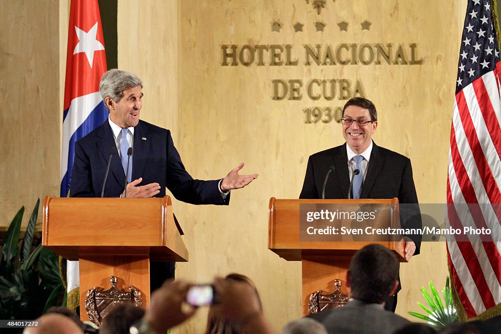 John Kerry Opens American Embassy In Havana, Cuba