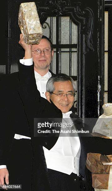Nobel Prize in Chemistry laureate Eiichi Negishi arrives at the Concert Hall to attend the Nobel Prize Award Ceremony on December 10, 2010 in...