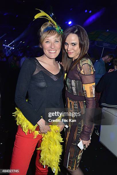 Estelle Martin and Melissa Mars attend the 'Balsao WareHouse' Party At Docks De Paris Aubervilliers on April 10, 2014 in Paris, France.