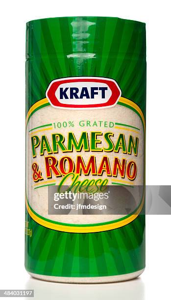 kraft parmesan & romano grated cheese jar - kraft foods stock pictures, royalty-free photos & images