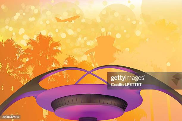 lax airport - lax airport stock illustrations