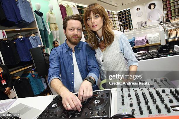 Duo Dapayk & Padberg during the Uniqlo Pre-Opening Party on April 10, 2014 in Berlin, Germany.