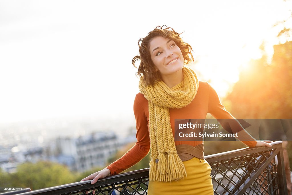 Woman visiting Montmartre, Paris