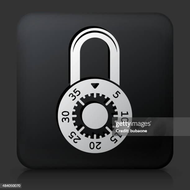 1,316 Lock Black Background High Res Illustrations - Getty Images