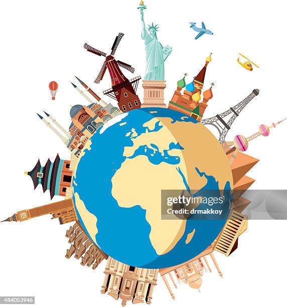 world travel - kremlin stock illustrations