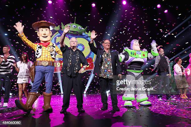 Composer Randy Newman of TOY STORY 1, 2 and 3 and director John Lasseter of TOY STORY 4 took part today in "Pixar and Walt Disney Animation Studios:...