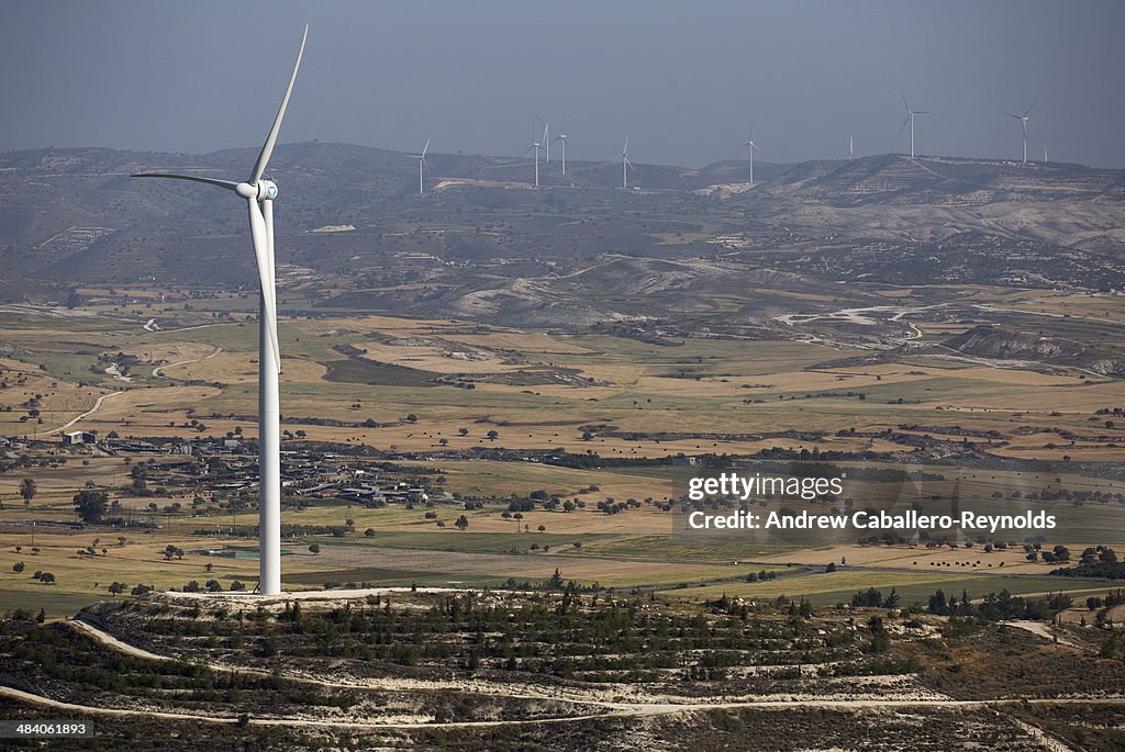 Wincono Wind Farm In Larnaca Cyprus