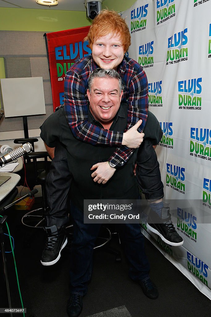 Ed Sheeran And Siva Kaneswaran Visit The "Elvis Duran Z100 Morning Show"