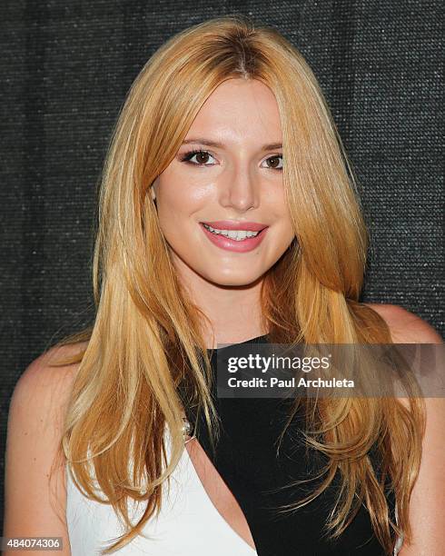 Actress Bella Thorne attends the premiere of "Big Sky" at Arena Cinema Hollywood on August 14, 2015 in Hollywood, California.