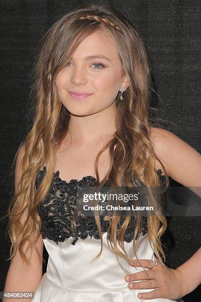 Actress Chiara Aurelia arrives at the premiere of manis Film's 'Big Sky' at Arena Cinema Hollywood on August 14, 2015 in Hollywood, California.