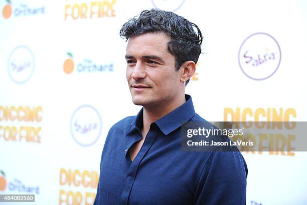 Actor Orlando Bloom attends the premiere of "Digging For Fire" at ArcLight Cinemas on August 13, 2015 in Hollywood, California.