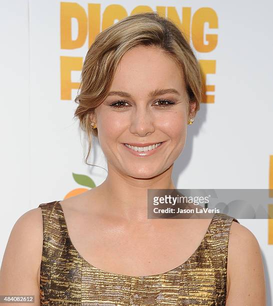Actress Brie Larson attends the premiere of "Digging For Fire" at ArcLight Cinemas on August 13, 2015 in Hollywood, California.