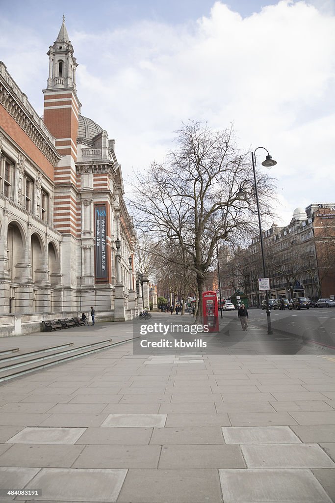 Victoria and Albert Museum London on a sunny day