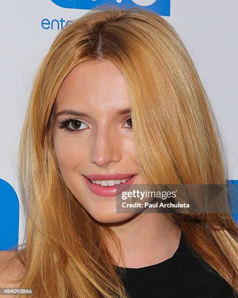 Actress Bella Thorne attends the premiere of "Big Sky" at Arena Cinema Hollywood on August 14, 2015 in Hollywood, California.