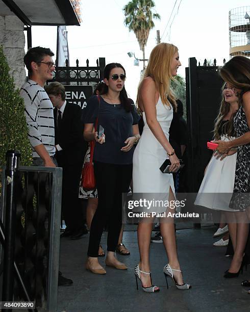 Actress Bella Thorne attends the premiere of "Big Sky" at Arena Cinema Hollywood on August 14, 2015 in Hollywood, California.