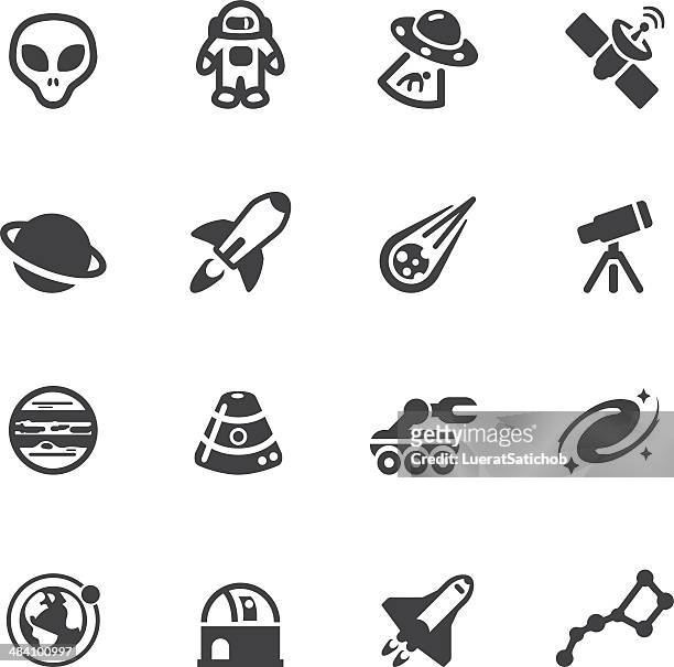 bildbanksillustrationer, clip art samt tecknat material och ikoner med space silhouette icons - kidnappning
