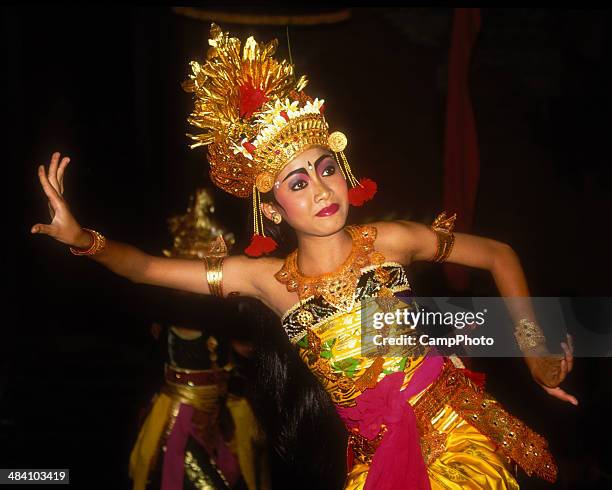 balinese dancer performing ramayana - bali dancing stock pictures, royalty-free photos & images