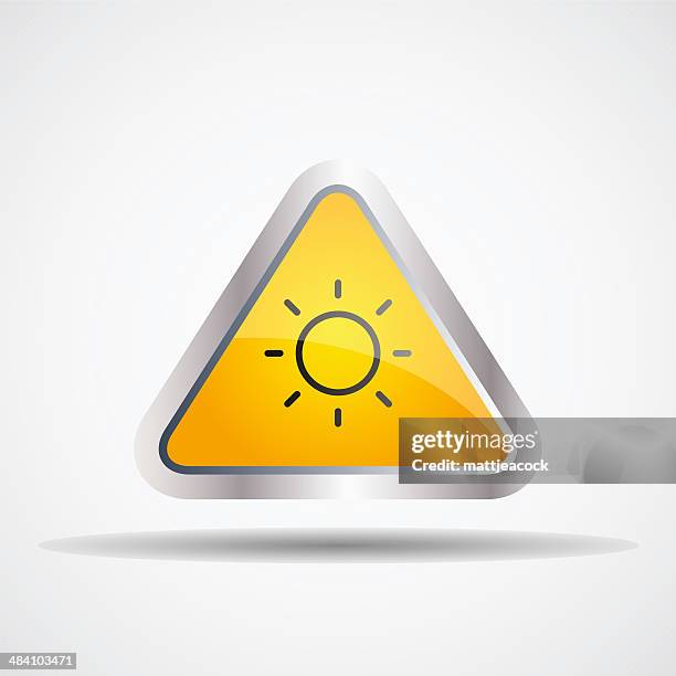 sun warning - sun safety stock illustrations