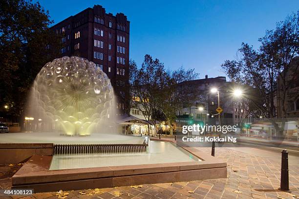 kings cross - el alamein fountain - fountain stock pictures, royalty-free photos & images
