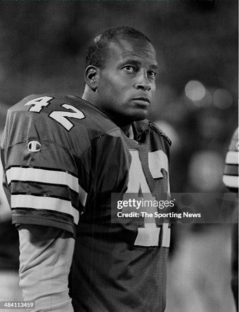 Ronnie Lott of the New York Jets looks on circa 1990s.