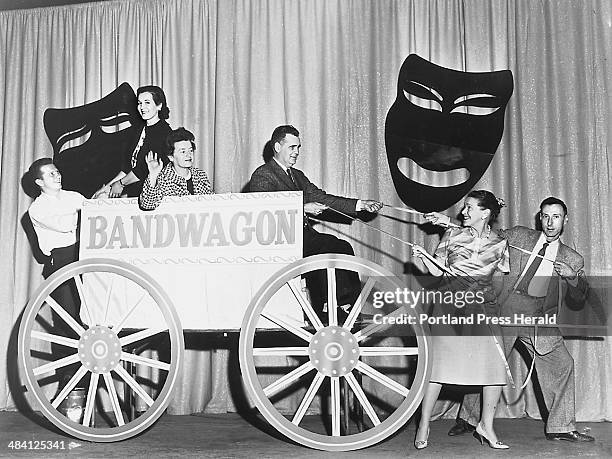 Looking back - may 22, 1961 -- Lyric Theatre, underlining the current production theme, "Broadway Bandwagon," Mrs. Sadie Nissen and Linwood Dyer,...