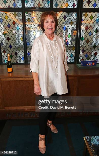 Penelope Wilton attends the Downton Abbey wrap party at The Ivy on August 15, 2015 in London, England.