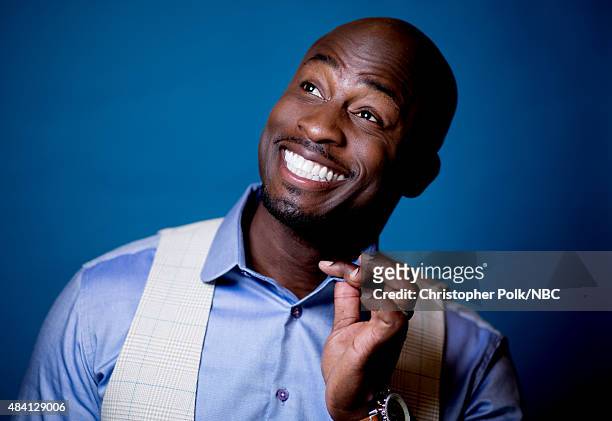 NBCUniversal Portrait Studio, August 2015 -- Pictured: TV personality Akbar Gbajabiamila from "American Ninja Warrior" poses for a portrait at the...