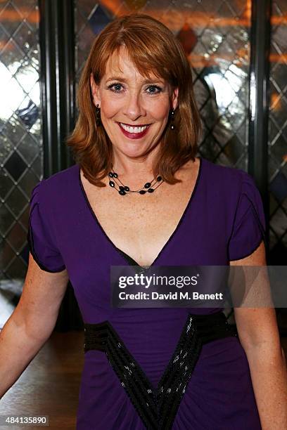 Phyllis Logan attends the Downton Abbey wrap party at The Ivy on August 15, 2015 in London, England.