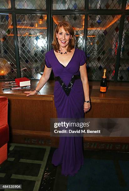 Phyllis Logan attends the Downton Abbey wrap party at The Ivy on August 15, 2015 in London, England.