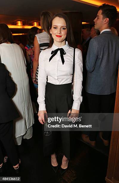 Sophie McShera attends the Downton Abbey wrap party at The Ivy on August 15, 2015 in London, England.